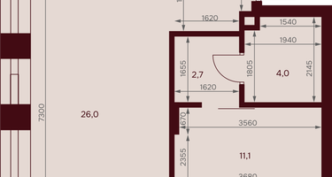 1-к. квартира, 49 м²