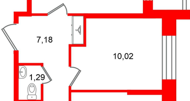2-к. квартира, 50 м²