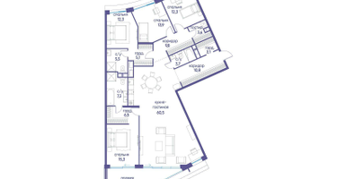 4-к. квартира, 177&nbsp;м²