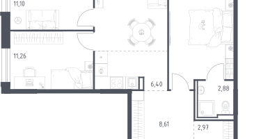 Студия, 79&nbsp;м²