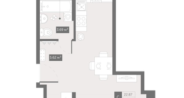 Студия, 33&nbsp;м²