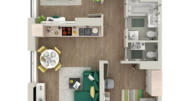 2-к. квартира, 65&nbsp;м²