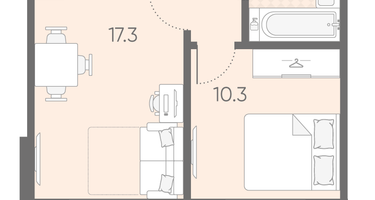 1-к. квартира, 35&nbsp;м²
