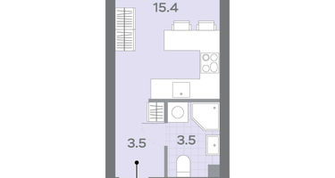 Студия, 22&nbsp;м²