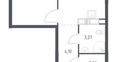 1-к. квартира, 26&nbsp;м²