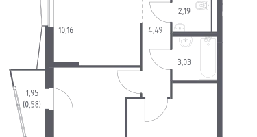 Студия, 56&nbsp;м²