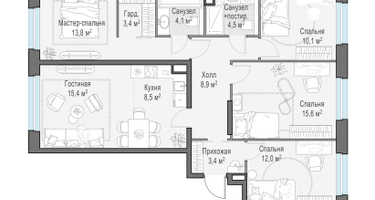 5-к. квартира, 99 м²