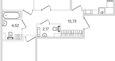 3-к. квартира, 78&nbsp;м²