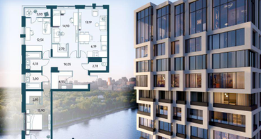 4-к. квартира, 98&nbsp;м²