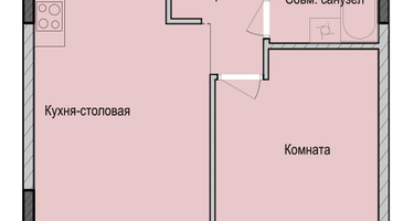 1-к. квартира, 41&nbsp;м²