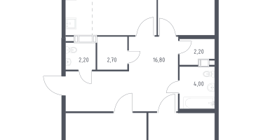 Студия, 94&nbsp;м²