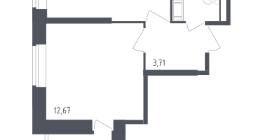 1-к. квартира, 35&nbsp;м²