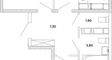 2-к. квартира, 61&nbsp;м²