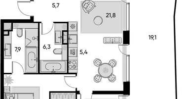 4-к. квартира, 120&nbsp;м²