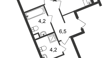 2-к. квартира, 67 м²