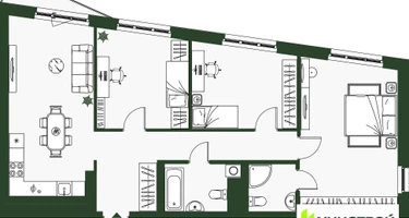 3-к. квартира, 85&nbsp;м²