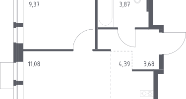 Студия, 32&nbsp;м²