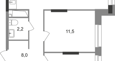 2-к. квартира, 61&nbsp;м²