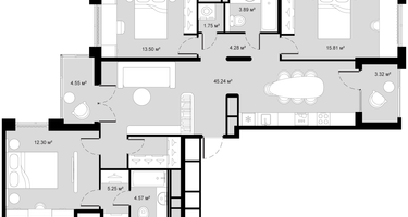 3-к. квартира, 110 м²