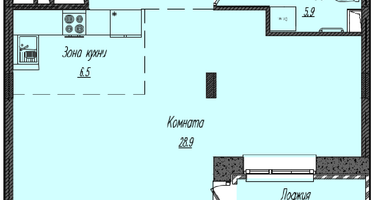 Студия, 51&nbsp;м²