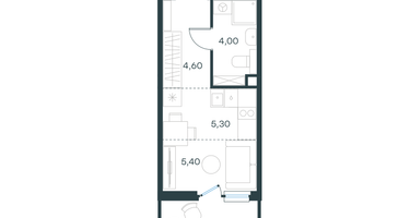 Студия, 21&nbsp;м²