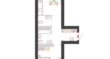 1-к. квартира, 42&nbsp;м²