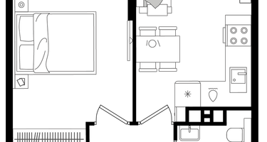 1-к. квартира, 38&nbsp;м²