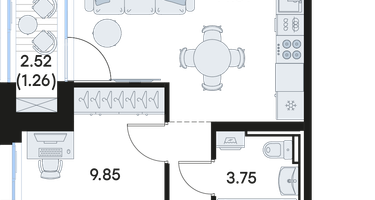 3-к. квартира, 66 м²