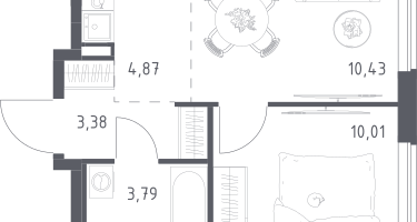 Студия, 32&nbsp;м²