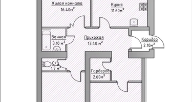3-к. квартира, 86&nbsp;м²