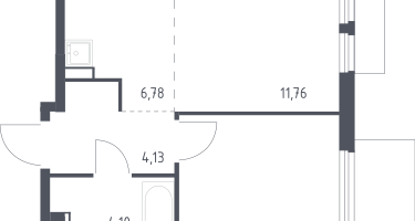Студия, 37&nbsp;м²