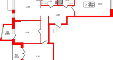 3-к. квартира, 90&nbsp;м²