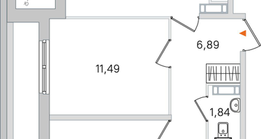2-к. квартира, 52&nbsp;м²