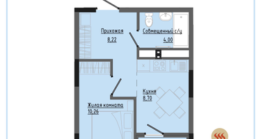 1-к. квартира, 32 м²