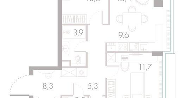 4-к. квартира, 95&nbsp;м²
