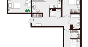 3-к. квартира, 97&nbsp;м²
