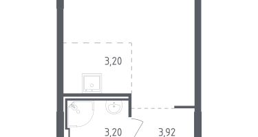 Студия, 22&nbsp;м²