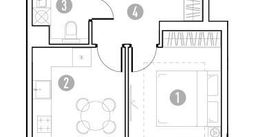 1-к. квартира, 33&nbsp;м²