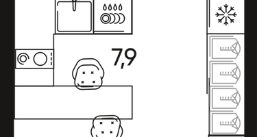 1-к. квартира, 30&nbsp;м²