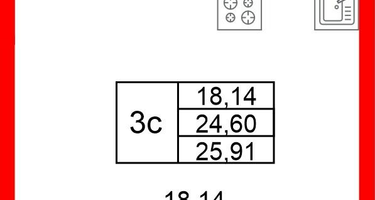 Студия, 24&nbsp;м²