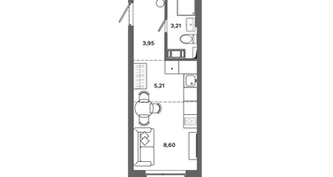 Студия, 21&nbsp;м²