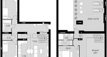 4-к. квартира, 126 м²
