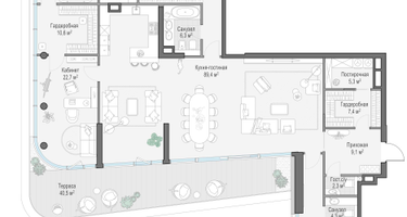 5-к. квартира, 285 м²