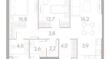 3-к. квартира, 71&nbsp;м²