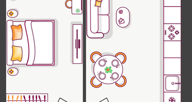 1-к. квартира, 38&nbsp;м²