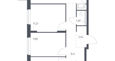 3-к. квартира, 69&nbsp;м²