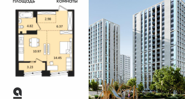 1-к. квартира, 41&nbsp;м²