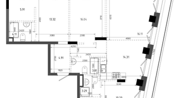 3-к. квартира, 106 м²