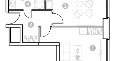 1-к. квартира, 36&nbsp;м²