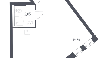 Студия, 32&nbsp;м²